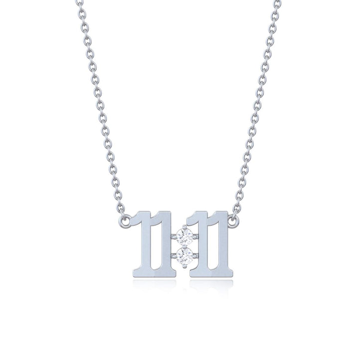 925 Pure Silver 11:11 Wish Pendant Necklace