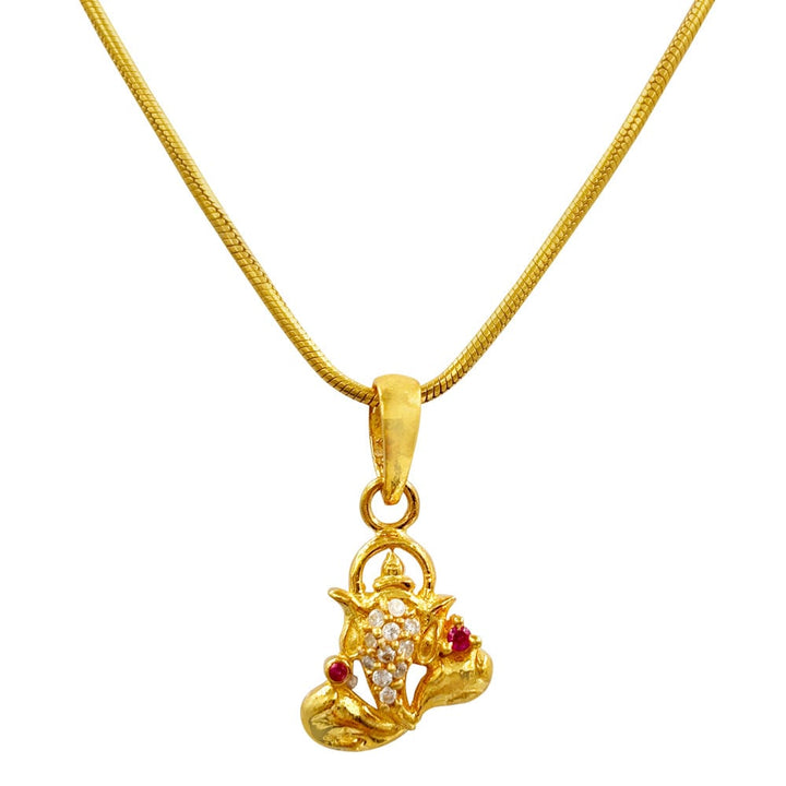 Sterling Silver Ganpati Protection Pendant