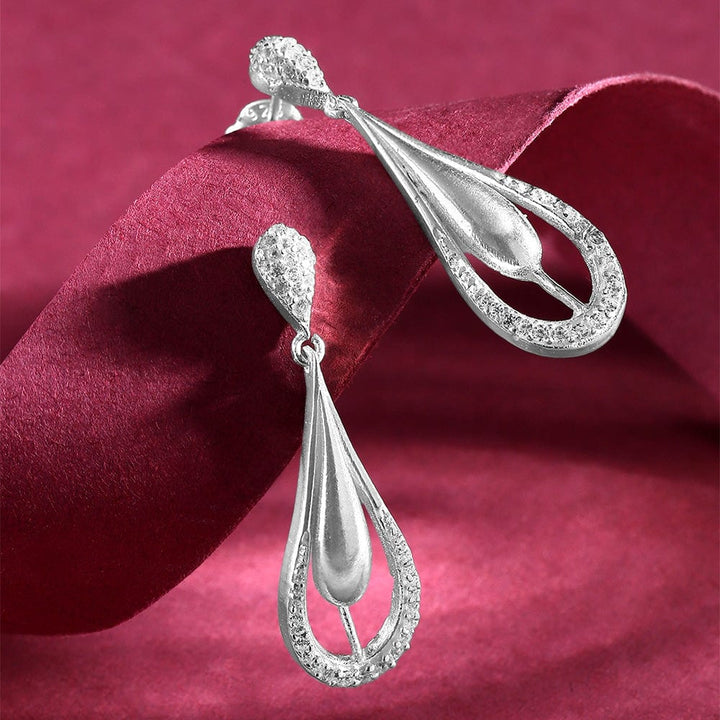 Silver Zircon Earring