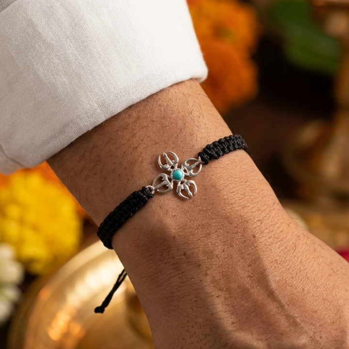 Unniyarcha 925 Pure Silver Trishul bracelet