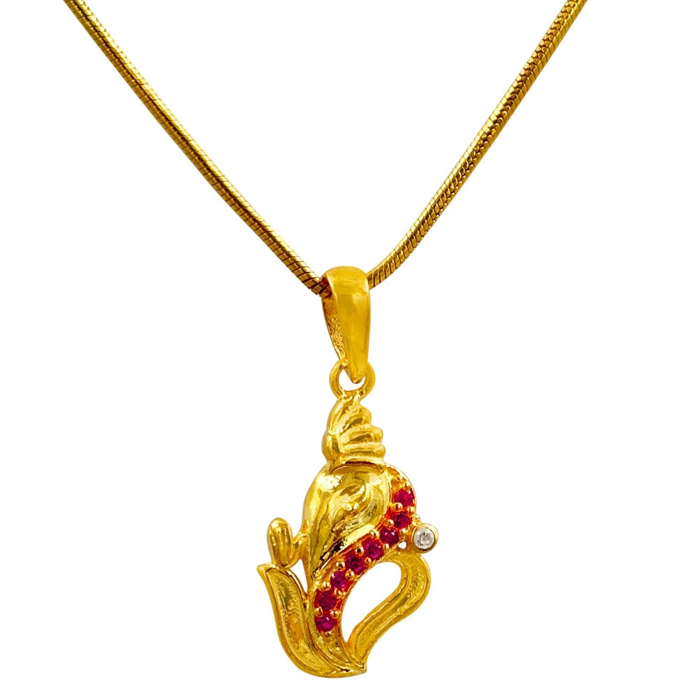 Sterling Silver Ganpati Pendant and Chain