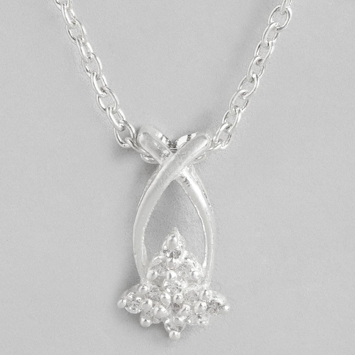 Silver Zircon Necklace