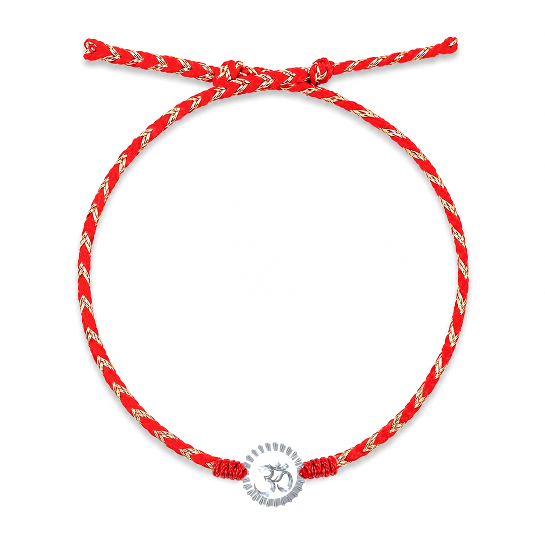 Unniyarcha 925 Pure Silver Om and Surya Rakhi