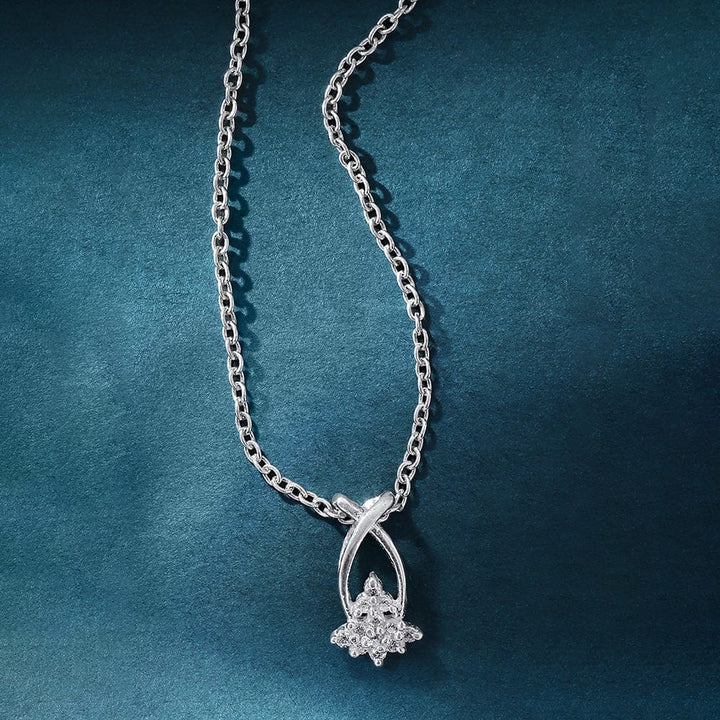 Silver Zircon Necklace