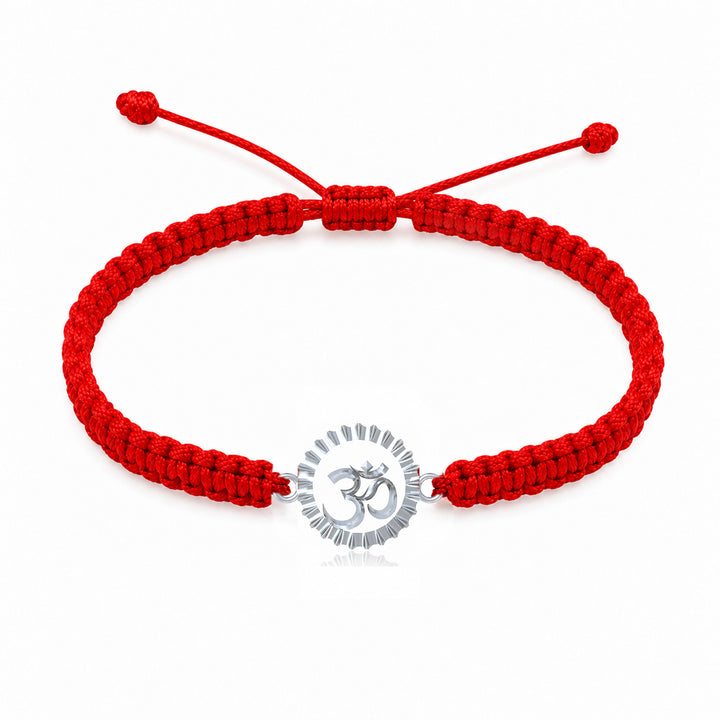 Unniyarcha 925 Pure Silver Om & Surya Bracelet