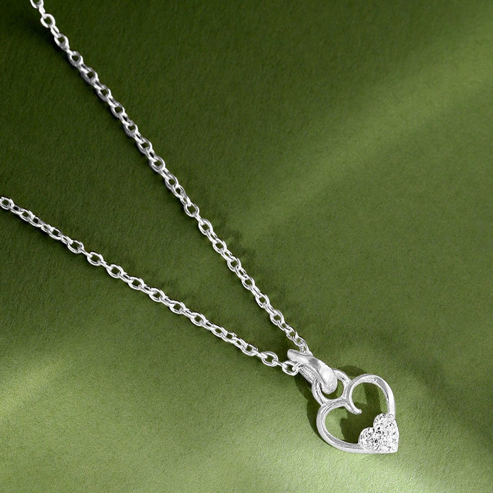 Silver Heart-shaped Pendant