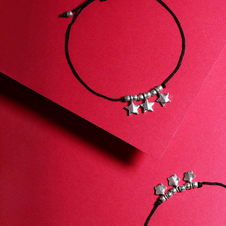 Silver Star Anklet