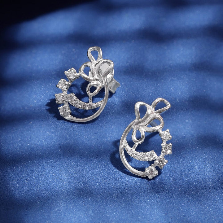 Celestial Silver Zircon Studs