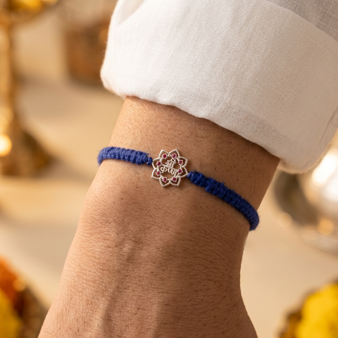 Unniyarcha 925 Pure Silver Shree Krishna bracelet