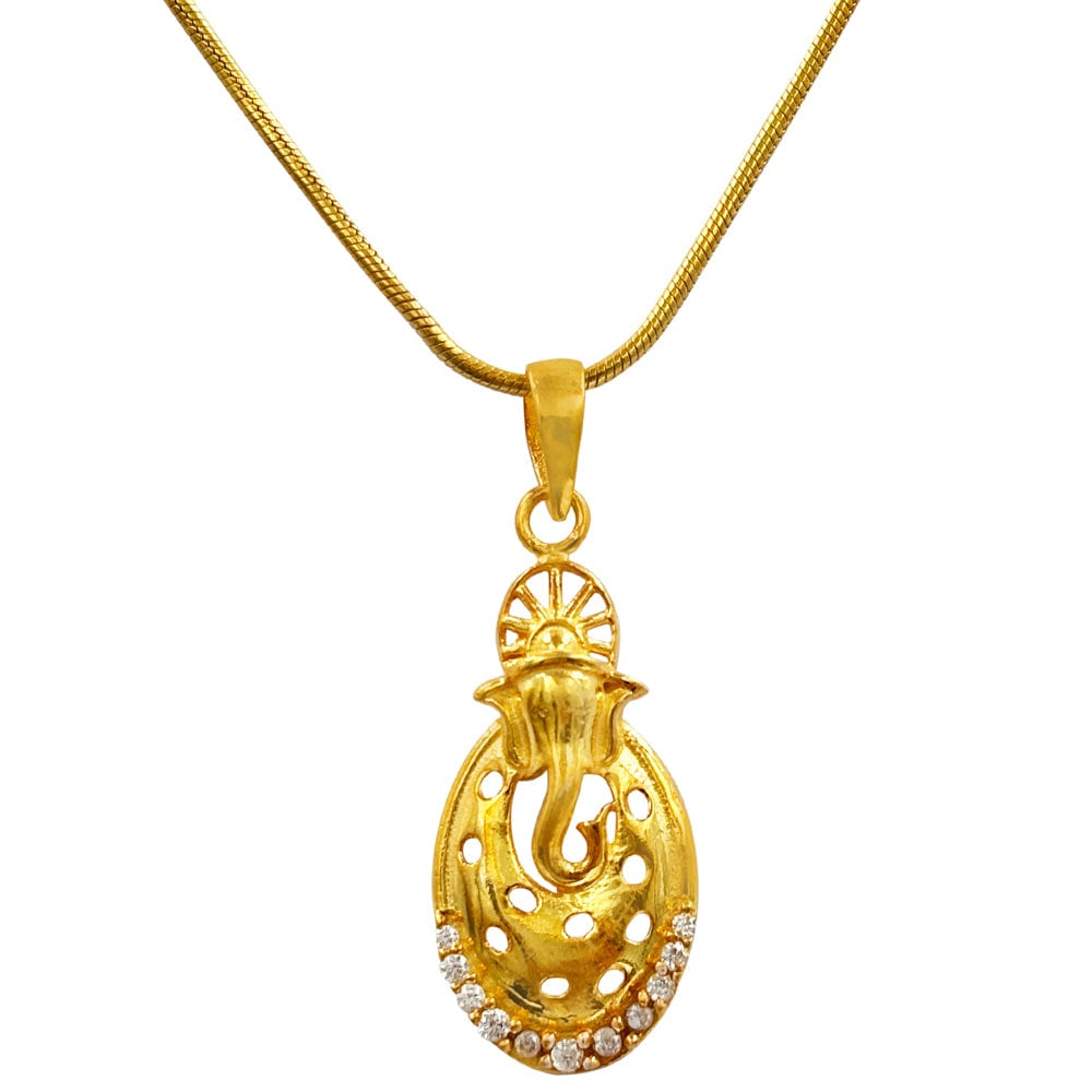 Silver Ganeshaji Pendant and Chain