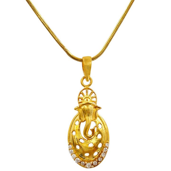 Silver Ganeshaji Pendant and Chain