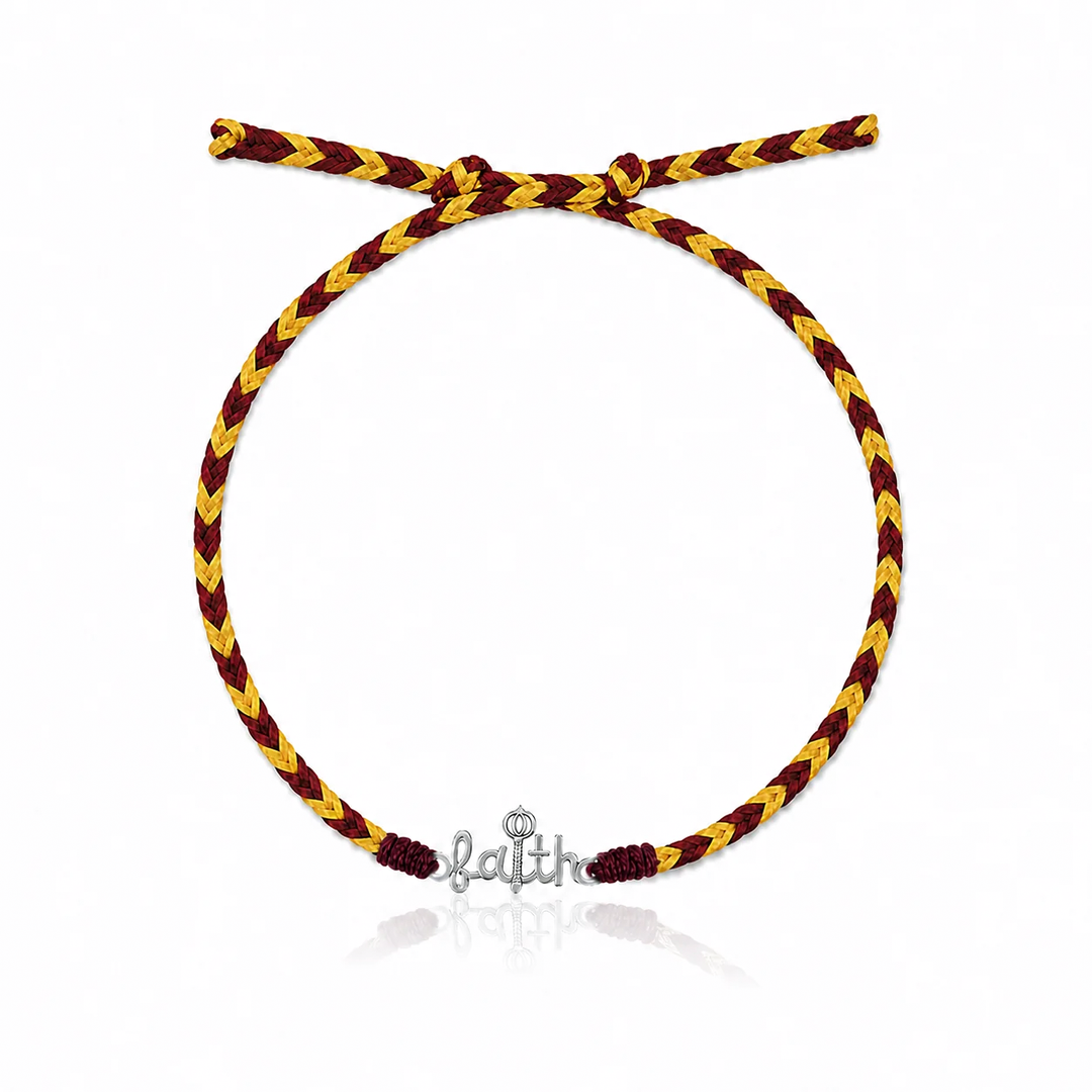 Unniyarcha 925 Pure Silver Faith Hanuman Gada Rakhi with Chandan Tilak set