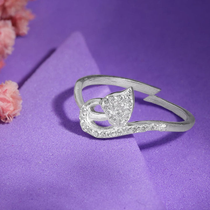 Silver Zircon Ring