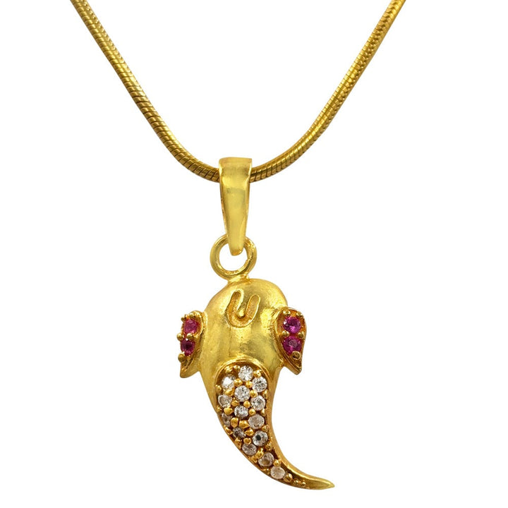 Pure Silver Shree Ganesha Pendant and Chain