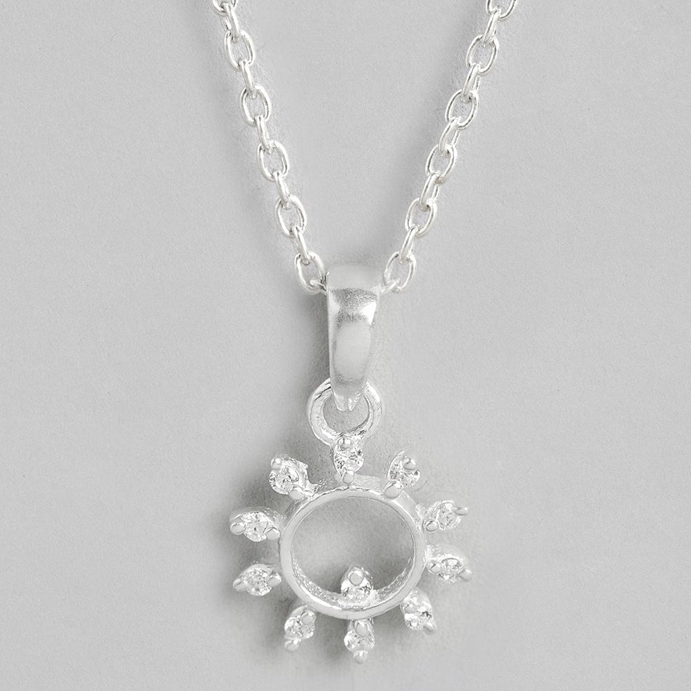 92.5 Silver Sun Necklace