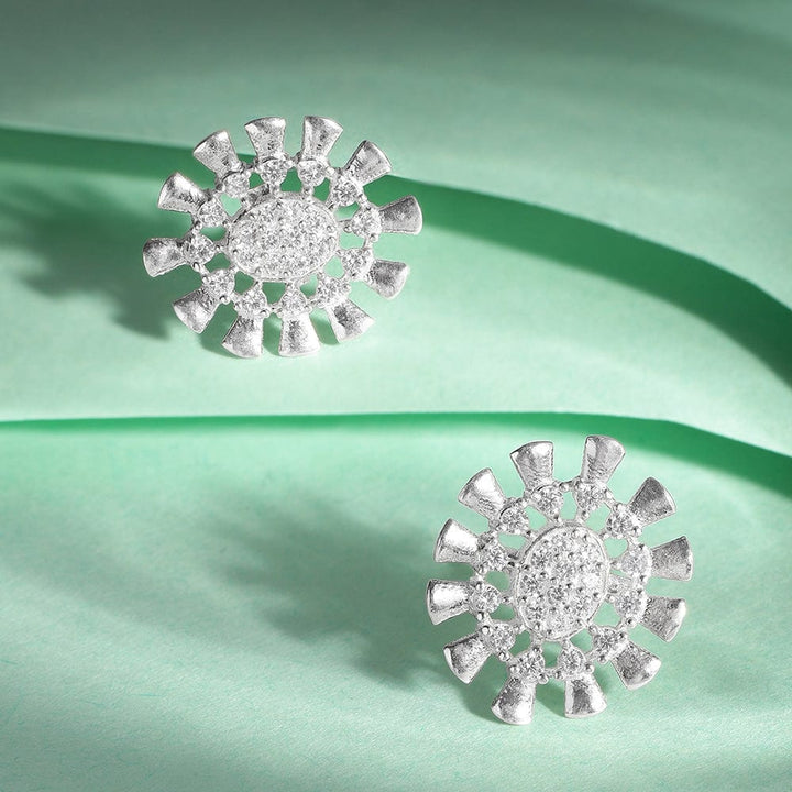 silver sun studs