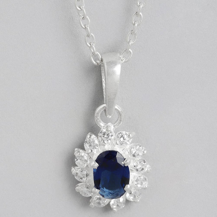 Silver Blue Necklace