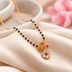 925 Silver Floral Drop Mangalsutra