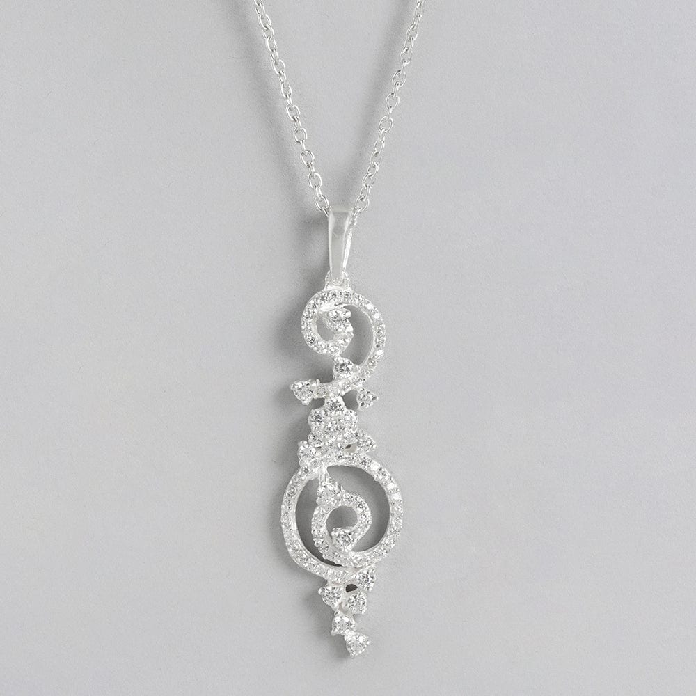 92.5 Silver zircon Pendant