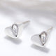 92.5 Silver Kundan heart Earrings