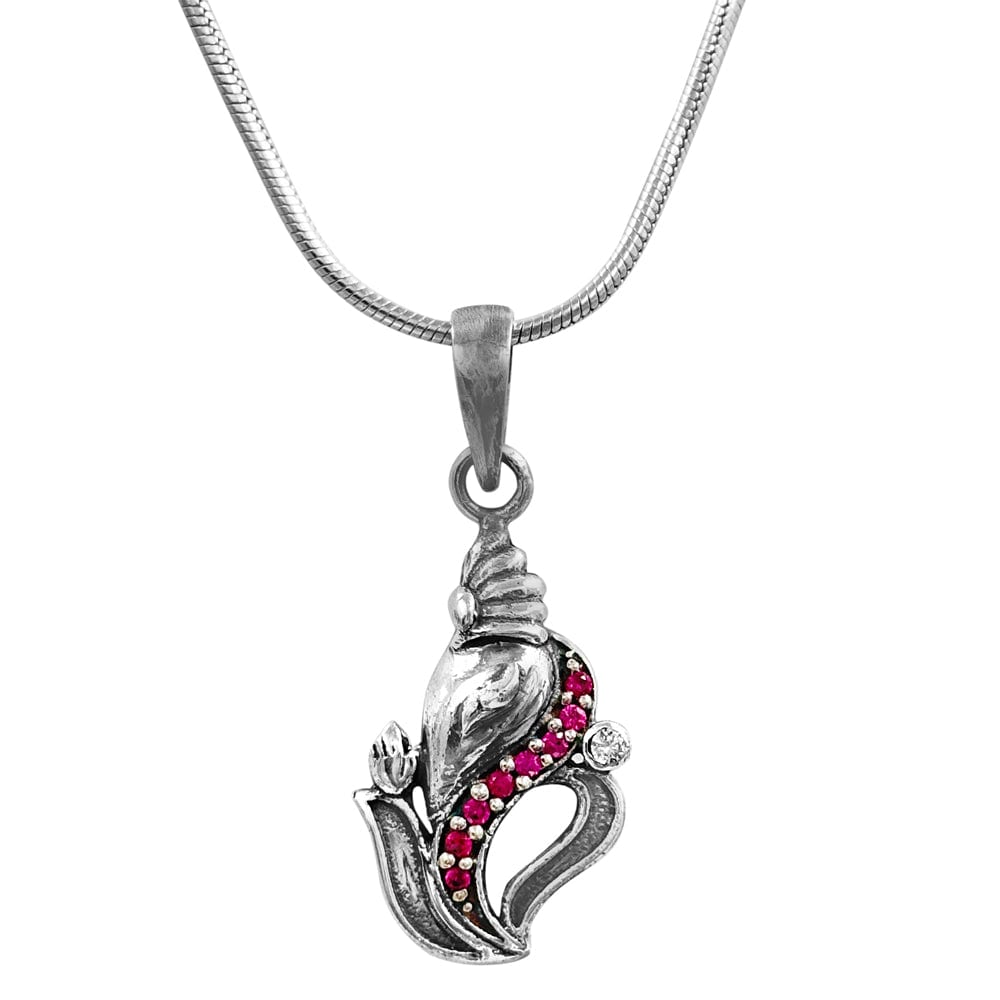 Sterling Silver Ganpati Pendant and Chain