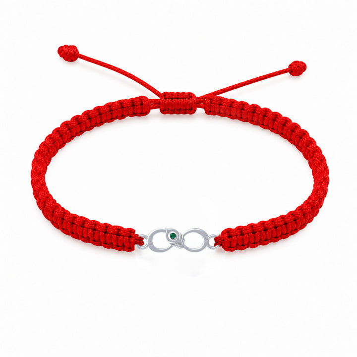 Unniyarcha 925 Pure Silver Krishna morpankh and infinity bracelet