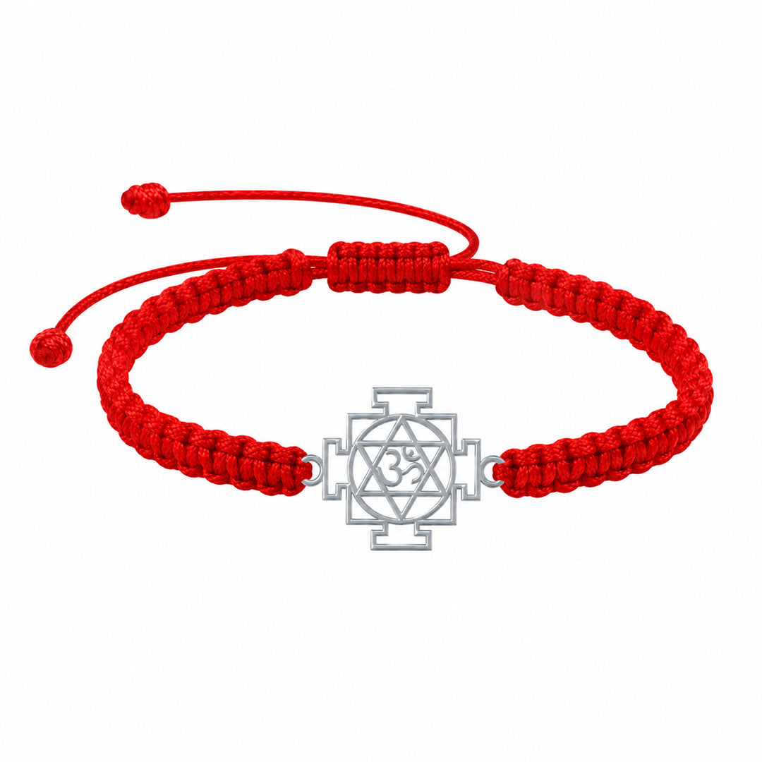 Unniyarcha 925 Pure Silver Om Swastik Chakra Bracelet