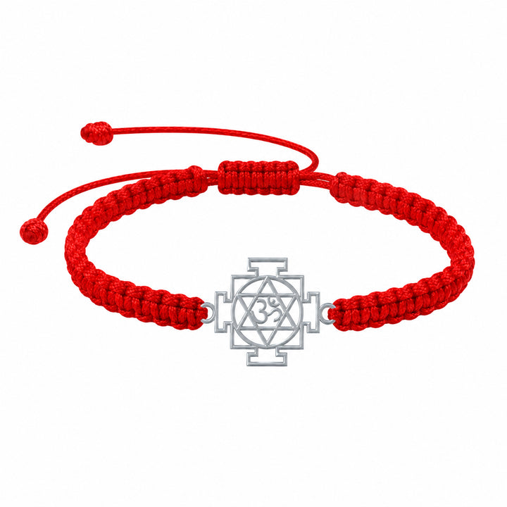 Unniyarcha 925 Pure Silver Om Swastik Chakra Bracelet