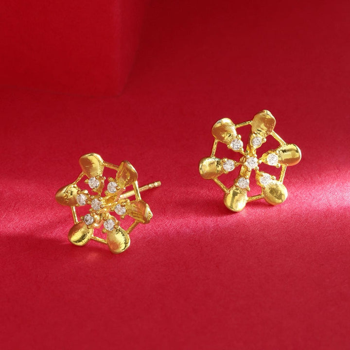 Gold Plated Silver Earring