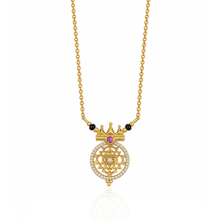 Silver 925 Shri Yantra Kavach Necklace