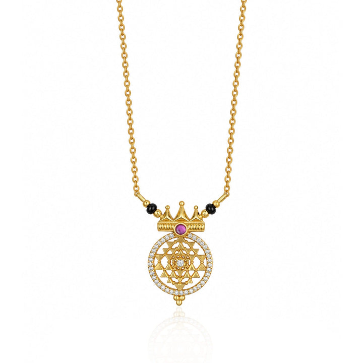 Silver 925 Shri Yantra Kavach Necklace