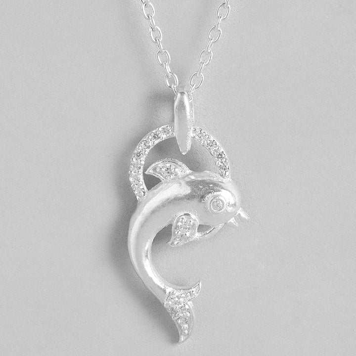 Silver Pisces Fish Pendant