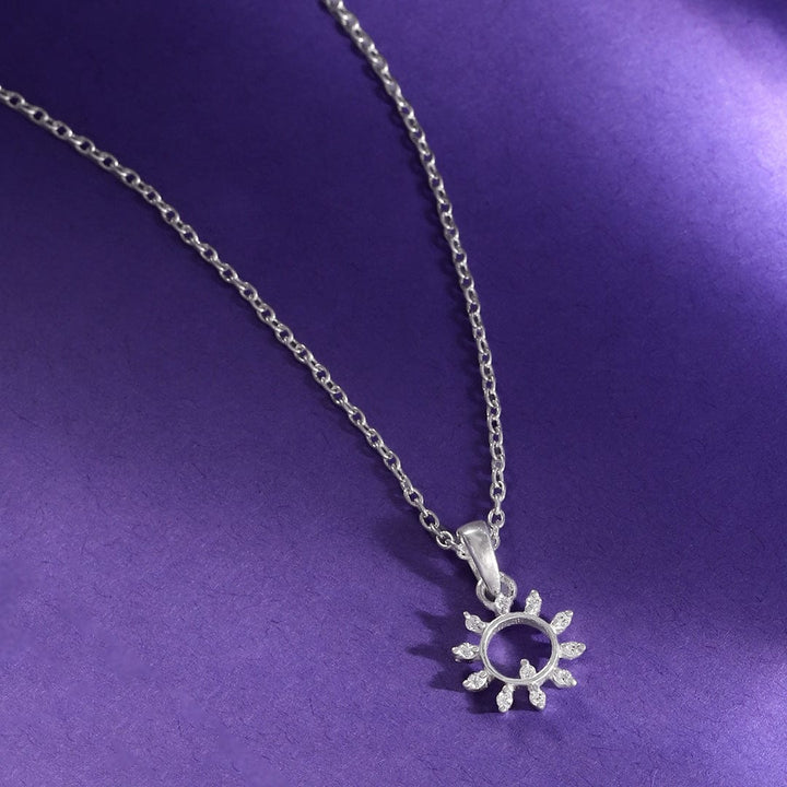 92.5 Silver Sun Necklace