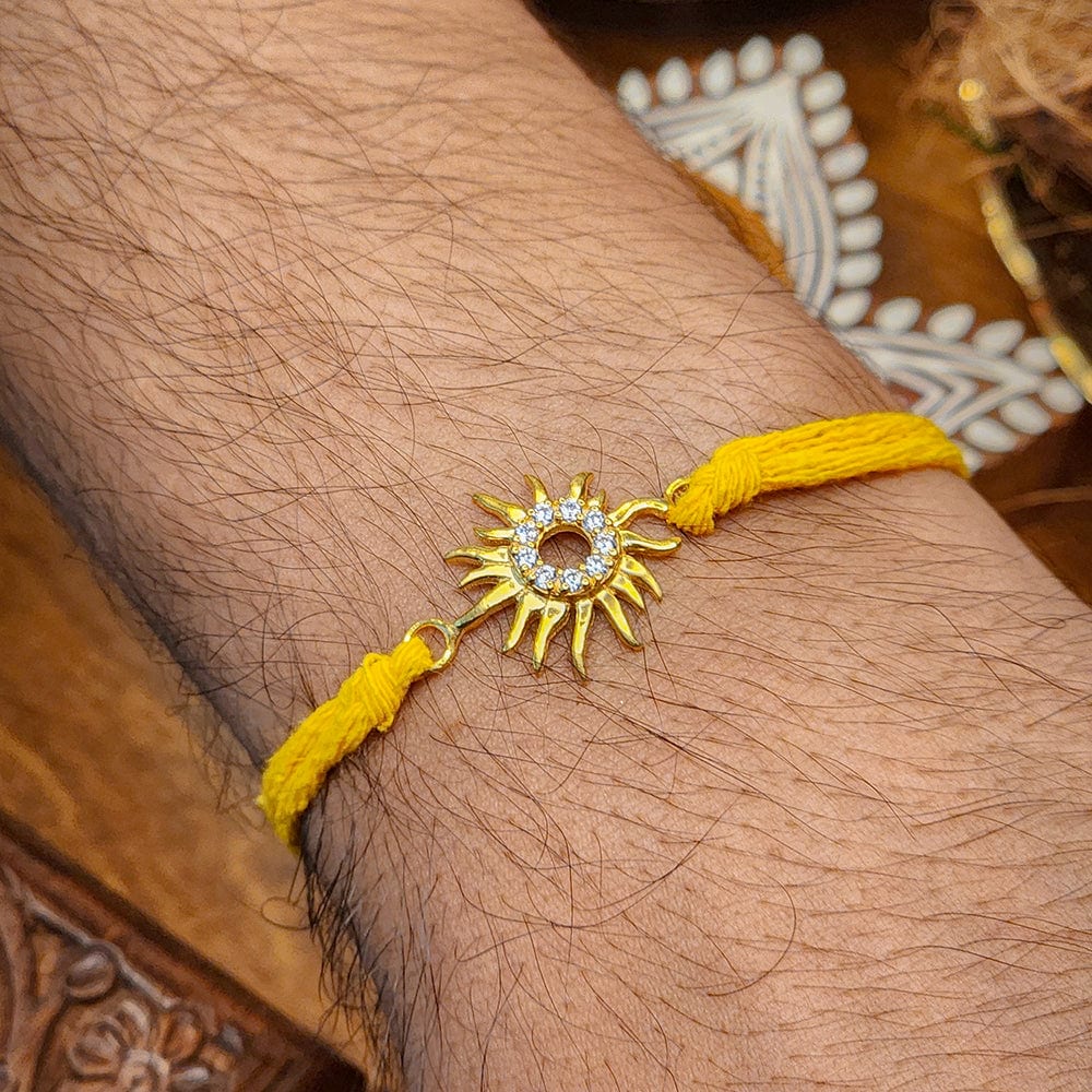 Pure 92.5 Silver Sun Rakhi