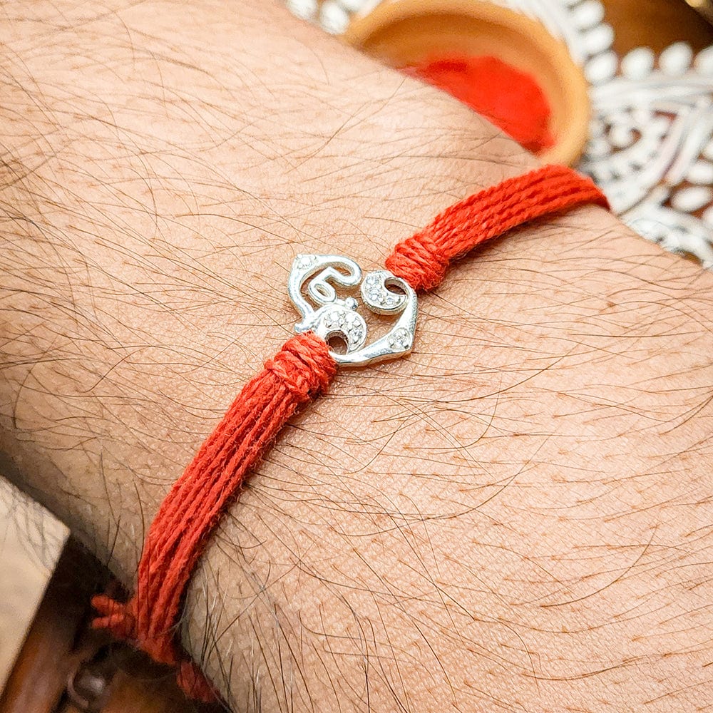 Pure 92.5 Tamil Om Silver Rakhi