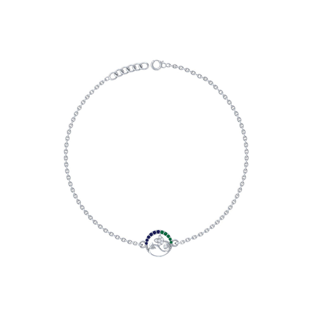 Silver Nazar Loop Bracelet