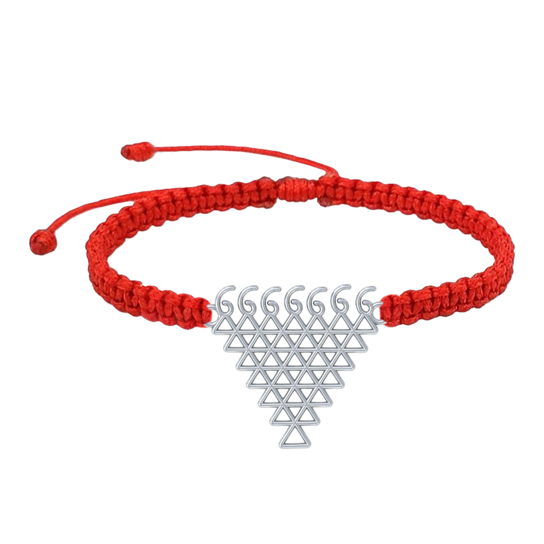 Unniyarcha 925 Pure Silver 7 Line Saraswati Yantra bracelet with Chandan Tilak set