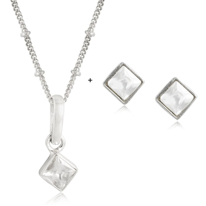 92.5 Silver Cubic Necklace