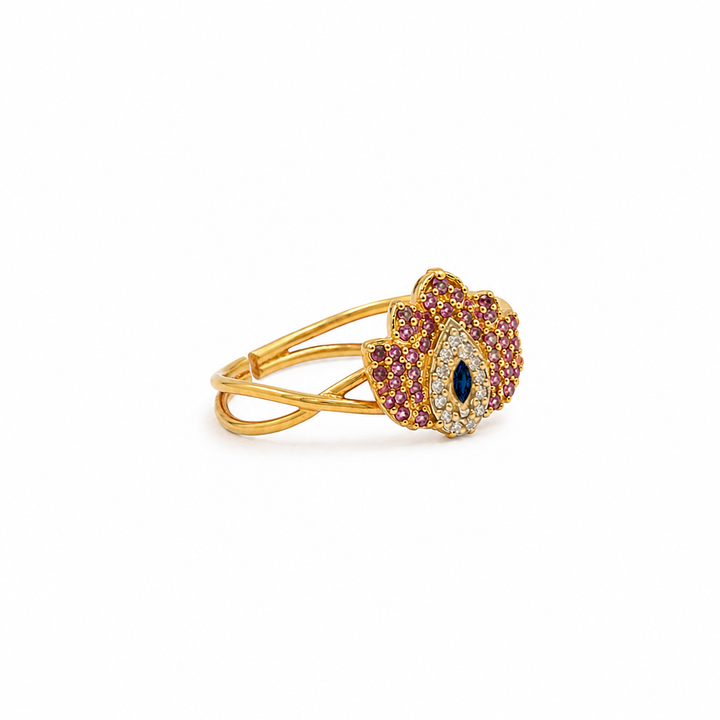 Silver 925 Lotus Nazariya Ring