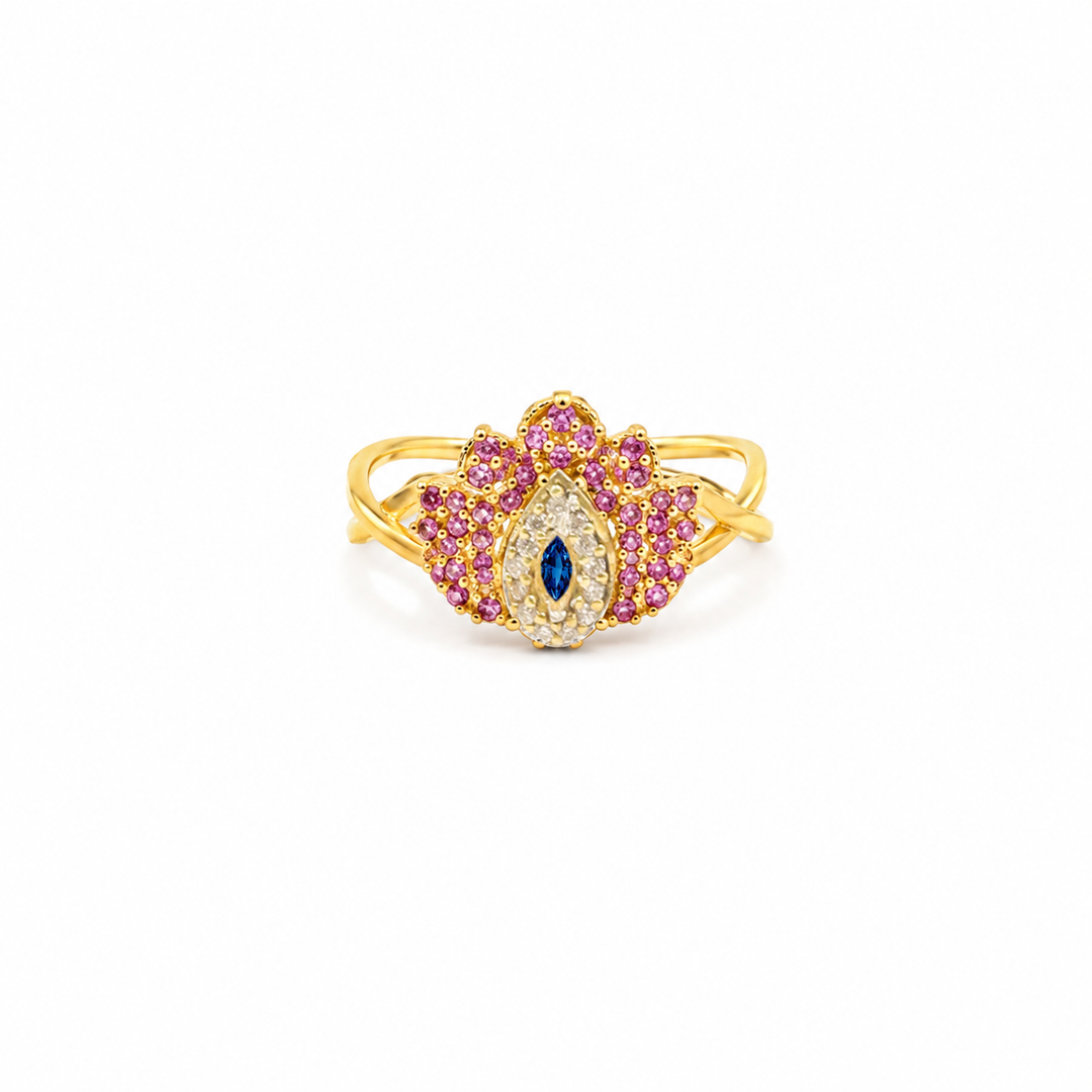 Silver 925 Lotus Nazariya Ring