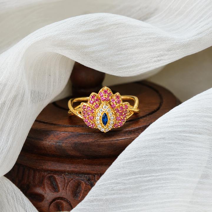 Silver 925 Lotus Nazariya Ring