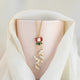 Silver 925 Gulmohar Pearl Necklace