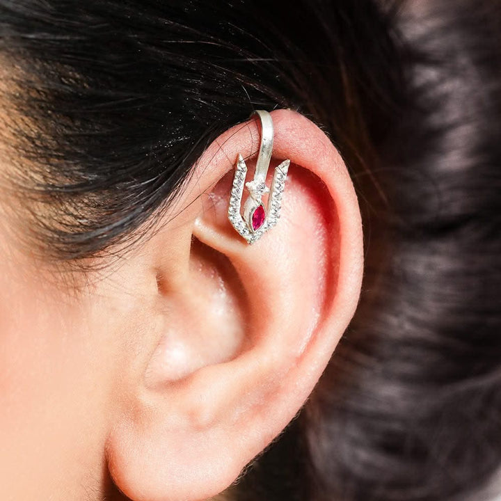 92.5 Silver Vishnu Tilak Bugadi(Clip on)