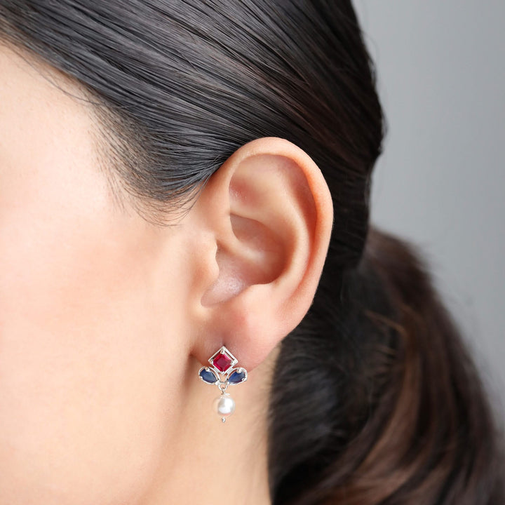 Silver 925 Celeste Deco Earrings