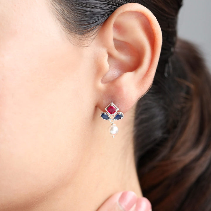 Silver 925 Celeste Deco Earrings