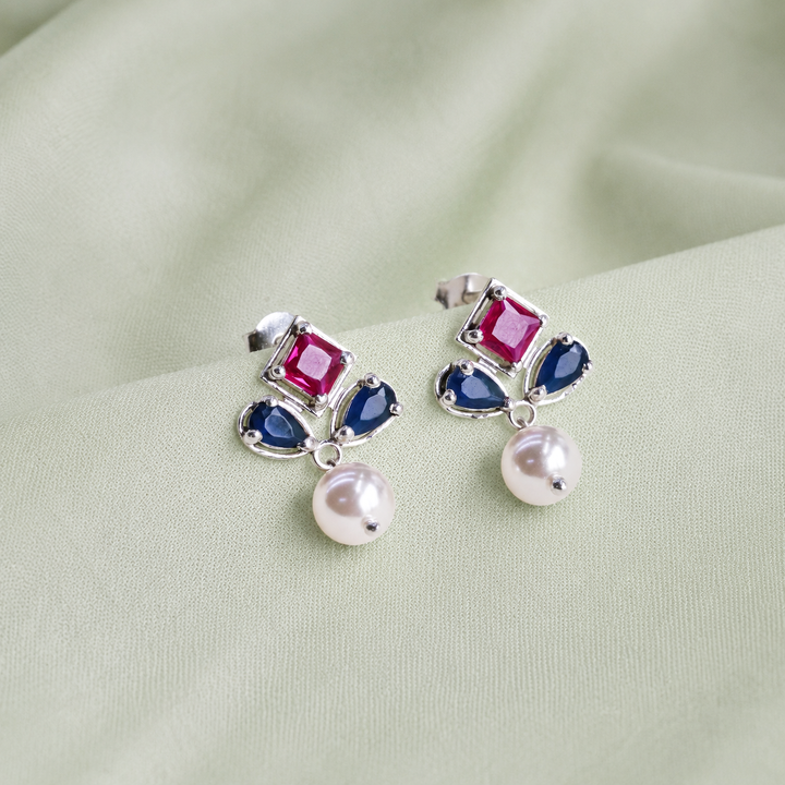 Silver 925 Celeste Deco Earrings