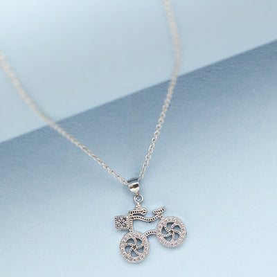 SILVER 92.5 CYCLE PENDANT