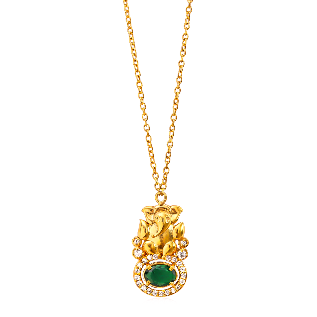 925 Silver Mangalmurti Necklace