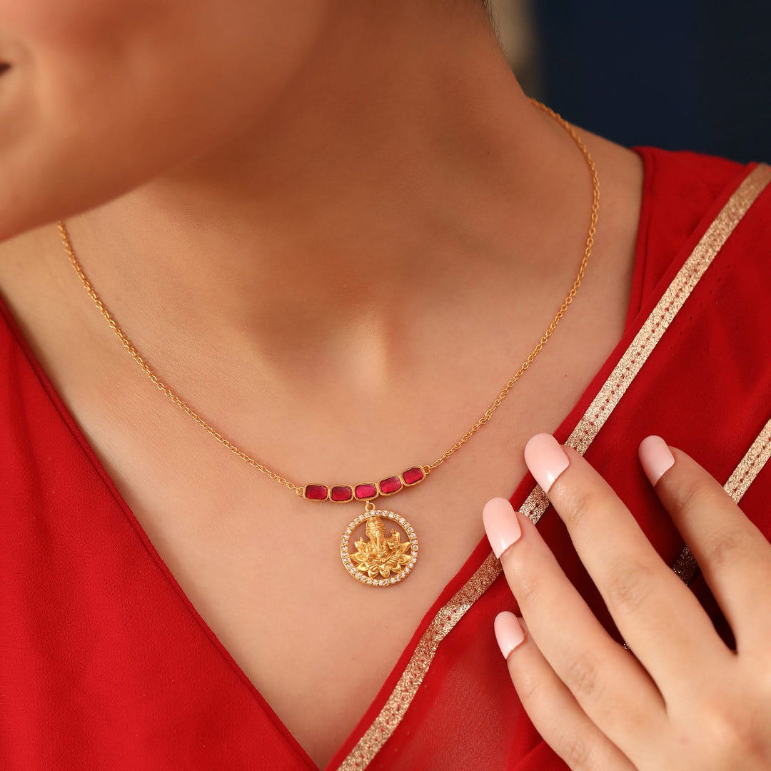 925 Silver Siddhivinayak Necklace
