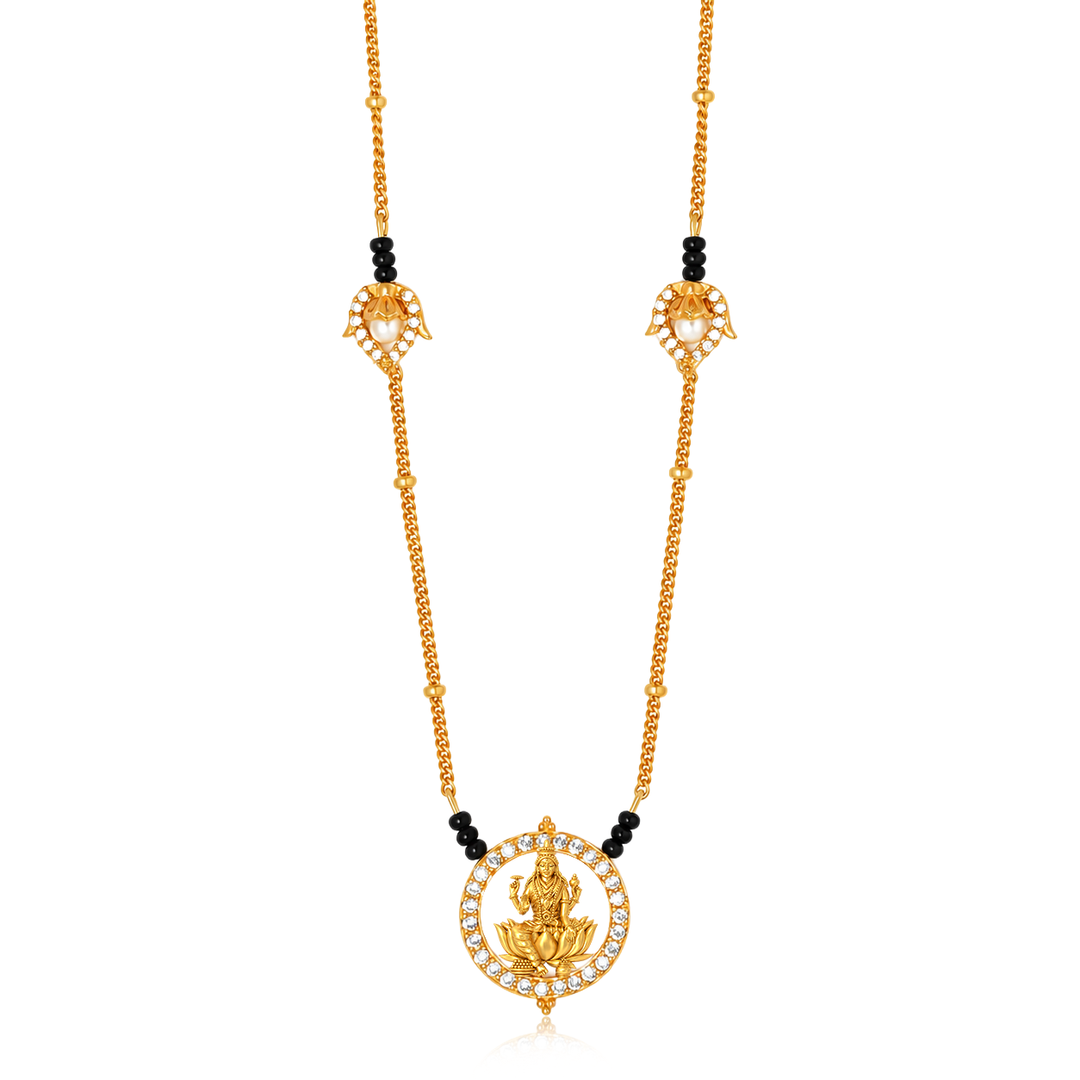 Silver 92.5 Dhan Lakshmi Mangalsutra Necklace